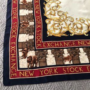 Vos & Low Designs New York Stock Exchange Silk Scarf